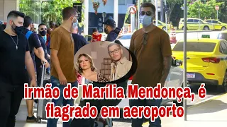 João Gustavo, irmão de Marília Mendonça, é flagrado em aeroporto