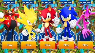 Sonic Dash - Red Sonic vs Super Sonic vs Sonic vs All Bosses Zazz Eggman - Gameplay