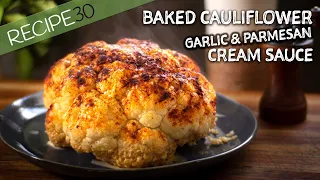 How Can a Vegetable Taste so Good! Baked Garlic Cauliflower, try it!
