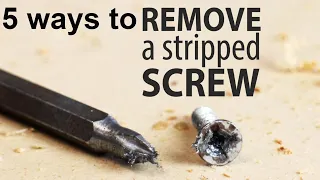 how to remove damaged stripped screws - DIY hack / broken screw extractor