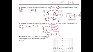 Algebra IIA U1 Semester Final Review