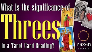 Learn the meaning of the threes in the tarot card deck, while reading tarot