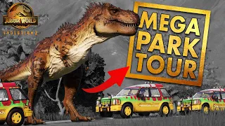 This MASSIVE JURASSIC PARK Deserves My BIGGEST TOUR EVER | Jurassic World Evolution 2 Park Tour