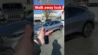 Walk away lock | Ford Mach-E Premium AWD #shorts