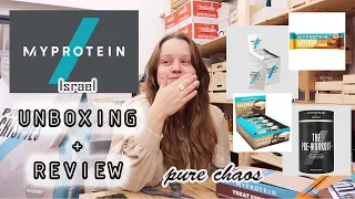 The most ADHD unboxing on the internet / My Protein Israel / taste test included