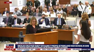 Parkland victim's sister stares daggers into Nikolas Cruz after testifying | LiveNOW from FOX