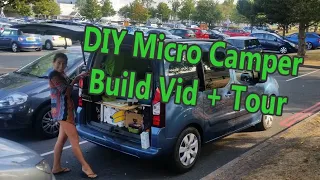 Citroen Berlingo MPV Conversion - Easy DIY Stealth Micro Camper Build & Tour