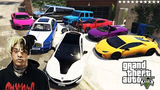 GTA 5 Stealing XXXTentacion's Luxury Cars With Franklin | (Real Life Cars #61)