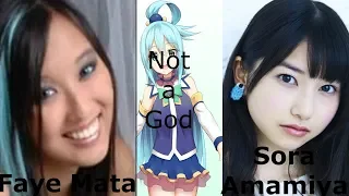 Aqua from konosuba Sub and dub version