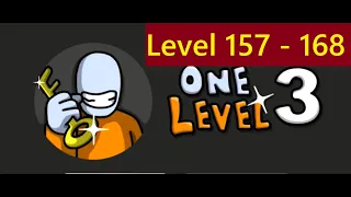 One Level 3: Stickman Jailbreak Level 157 - 168 Walkthrough (RTU Studio)