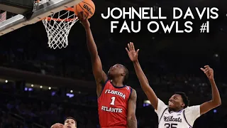 FAU OWLS BASKETBALL - JOHNELL DAVIS FULL HIGHLIGHTS