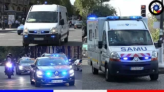 [Paris] Véhicules d'Urgence - Pompiers, SAMU, Police (Part 1) Paris Emergency Services responding