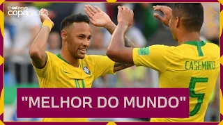 NEYMAR exalta CASEMIRO após gol em Brasil x Suíça: 'Melhor VOLANTE do mundo'