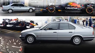 BMW E34 MEETS FORMULA ONE RED BULL | PURE STRAIGHT SIX SOUND & ACCELERATION DRIVE 525i #bmwe34 #f1