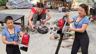 Genius girl: repair and restore the entire discarded STIHL 041 gasoline chain saw