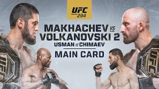 UFC 294 Islam Makhachev vs Alexander Volkanovski Main Card LIVE WATCH PARTY