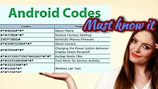 Android phone secret codes.