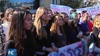 Greek students protest, seamen strike amid austerity