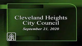 Cleveland Heights City Council Meeting September 21, 2020