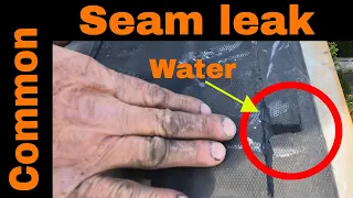 EPDM Rubber Flat Roof Seam Leak repair in 3 minutes Results are amazing Must See