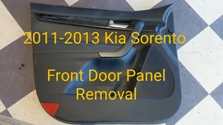 2011-2013 Kia Sorento Driver's & Passenger's Front Door Panel Removal 2011 2012 2013