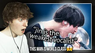 THIS MAN IS WORLD CLASS! (Jin is the Weakest Vocalist | Reaction/Review)