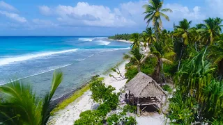 Traditional Kiribati Log Cabin Surf House in Paradise - 4K VLOG 182