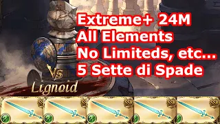[GBF] All elements 24M HP Extreme+ (OUTDATED) (0 buttons, 3 chains, 5 Spade, No Limiteds, etc...)