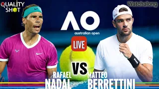 🎾NADAL vs BERRETTINI | Australian Open 2022 Semi Final | LIVE Tennis Play-by-Play Stream