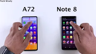 SAMSUNG A72 vs Note 8 Speed Test