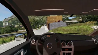 BeamNG.drive Dacia Logan driving