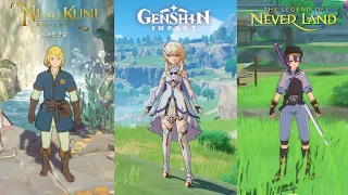 Genshin Impact vs Ni no Kuni Cross Worlds vs Legends of Neverland | Graphics Comparison(Android/ios)