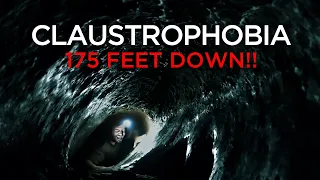 Claustrophobic Cave! We crawled through the Dreaded Drainpipe - 175 Feet below the surface!