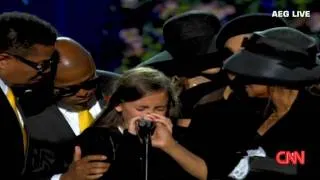 Michael Jackson's Emotional Daughter Paris, Says Goodbye to Her Father HD