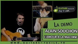 Cover Alain Souchon - L'amour à la machine - Tuto Guitare