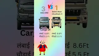 Tata Intra V50 VS Bolero Maxx City Pikup 1.4