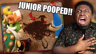 JUNIOR MAKES A HUGE MESS! | SML Movie: Uh Oh, SpaghettiOs Reaction!