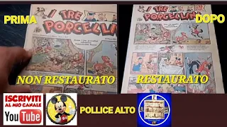 Restauro fumetto I Tre Porcellini numero 1 - anno 1935