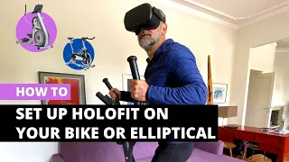 How to Set Up HOLOFIT on Your Bike or Elliptical (HOLOFIT VR Fitness Demo)