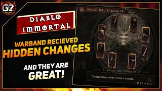 Warband Recieved Hidden Changes & They Are Great | Diablo Immortal