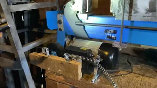 Here is how My New HANDS FREE 6.5 ton Forging Press/Logsplitter works with a DUEL Pedal system in 1.