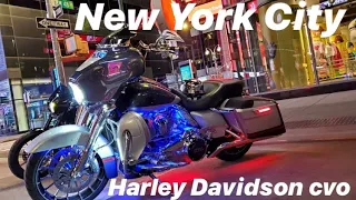 Riding a 2019 cvo through Times Square NYC