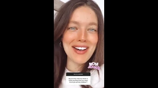 Emily DiDonato doing a Q&A on Instagram