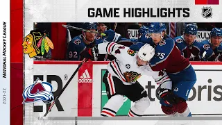 Blackhawks @ Avalanche 10/13/2021 | NHL Highlights