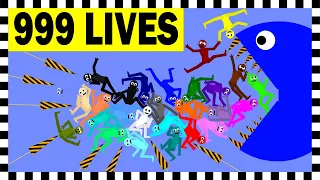 999 LIVES - Colour Stickmen Survival