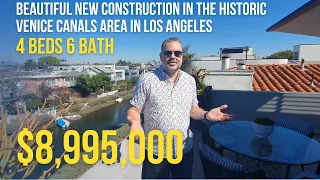 TOURING an $8,995,000 Property Listing in the Historic Venice Canals of Los Angeles.