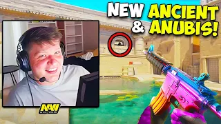 PROS PLAY NEW ANCIENT & ANUBIS IN CS2! NEW SWIMMING UPDATE? COUNTER-STRIKE 2 CSGO Twitch Clips