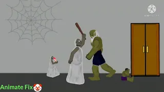 Granny vs Hulk, Fighting for ice cream, Funny Animation Video ~ Drawing Cartoons 2 HD