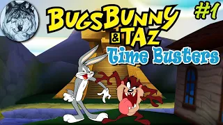 Bugs Bunny and Taz: Time Busters (PS1). Part 1/2. 100%. Игры 00-х. Longplay.