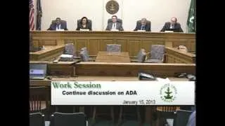1/15/13 Board of City Commissioners Work Session